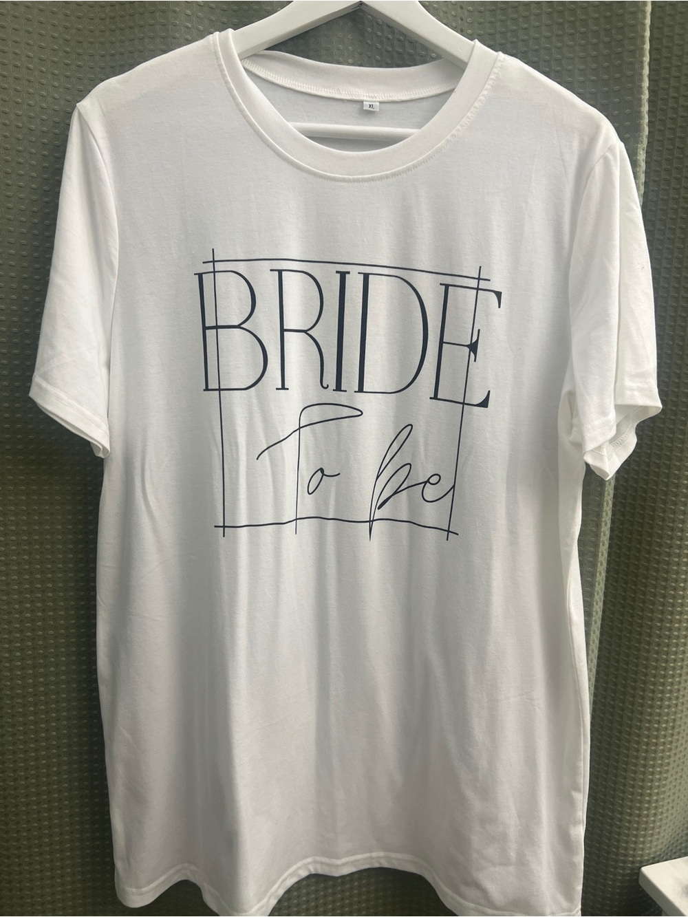 Bride Haul- White Graphic Tee, veil, Earrings, Garter